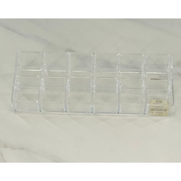 Container Store Makeup Organizers - Clear Acrylic Nail Polish & Lipstick Holder - Picture 3 of 8